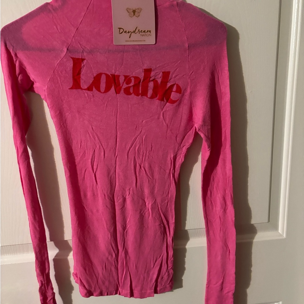DayDream Pink Long Sleeve Top